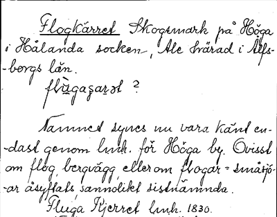 Bild på arkivkortet för arkivposten Flogkärret