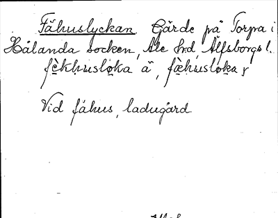 Bild på arkivkortet för arkivposten Fähuslyckan