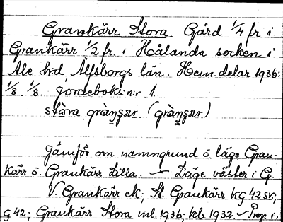 Bild på arkivkortet för arkivposten Grankärr, Stora