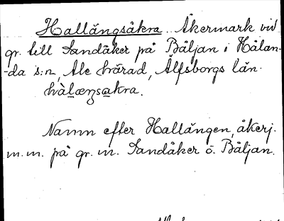 Bild på arkivkortet för arkivposten Hallängsåkra
