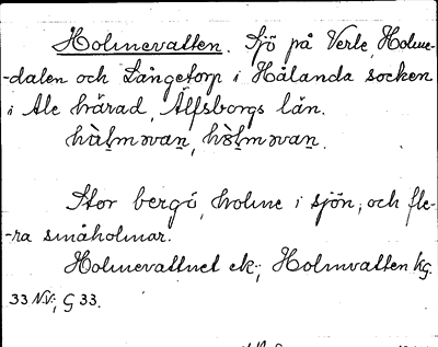 Bild på arkivkortet för arkivposten Holmevatten