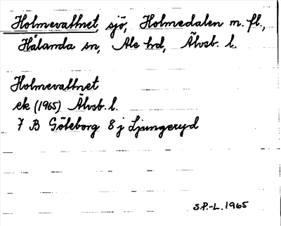 Bild på arkivkortet för arkivposten Holmevattnet