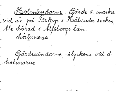 Bild på arkivkortet för arkivposten Holmändarne