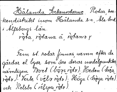 Bild på arkivkortet för arkivposten Hålanda Sockenrotarne