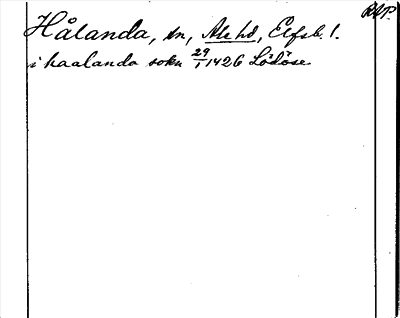 Bild på arkivkortet för arkivposten Hålanda