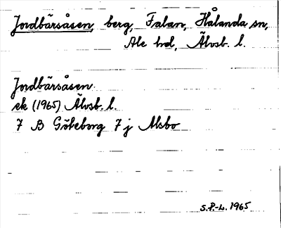 Bild på arkivkortet för arkivposten Jordbärsåsen