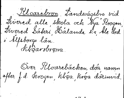 Bild på arkivkortet för arkivposten Kloarebron