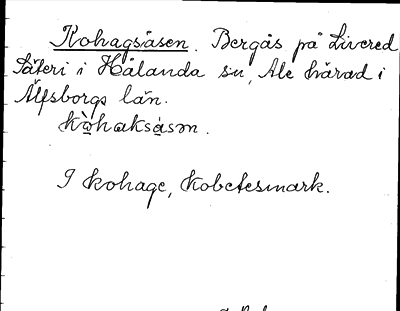 Bild på arkivkortet för arkivposten Kohagsåsen