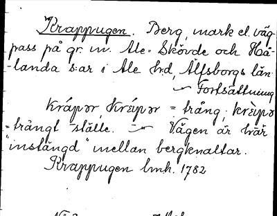 Bild på arkivkortet för arkivposten Krappugen