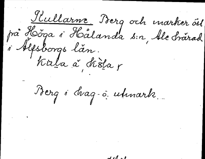 Bild på arkivkortet för arkivposten Kullarne