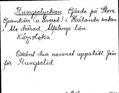 Bild på arkivkortet för arkivposten Kungselyckan
