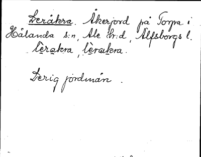 Bild på arkivkortet för arkivposten Leråkra