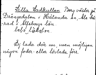 Bild på arkivkortet för arkivposten Lilla Ladkullen