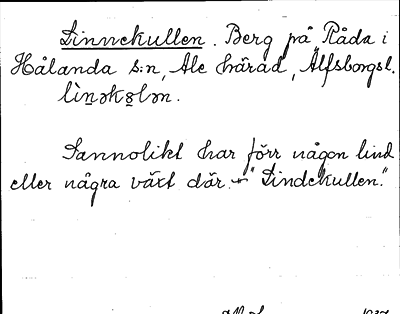 Bild på arkivkortet för arkivposten Linnekullen