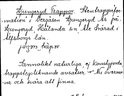 Bild på arkivkortet för arkivposten Ljungeryd Trappor