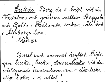 Bild på arkivkortet för arkivposten Lukås