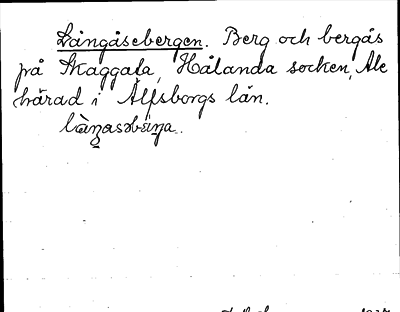 Bild på arkivkortet för arkivposten Långåsebergen