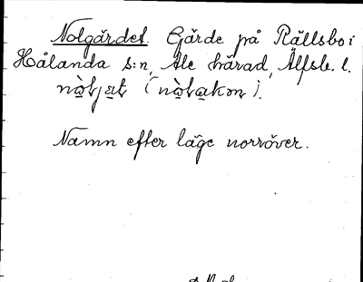 Bild på arkivkortet för arkivposten Nolgärdet