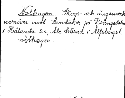 Bild på arkivkortet för arkivposten Nolhagen