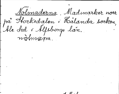 Bild på arkivkortet för arkivposten Nolmaderna