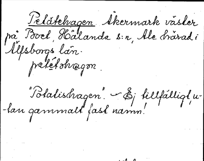 Bild på arkivkortet för arkivposten Petätehagen