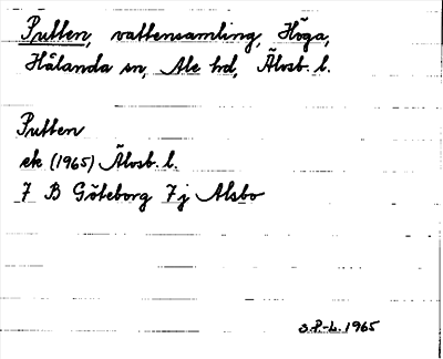 Bild på arkivkortet för arkivposten Putten