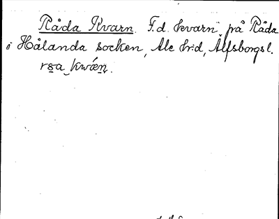 Bild på arkivkortet för arkivposten Råda Kvarn