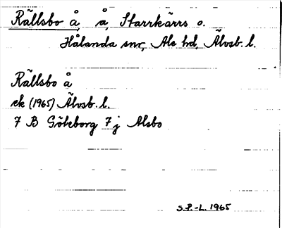 Bild på arkivkortet för arkivposten Rällsbo å