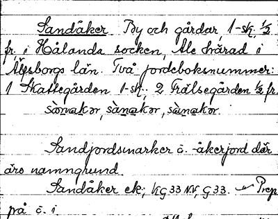 Bild på arkivkortet för arkivposten Sandåker
