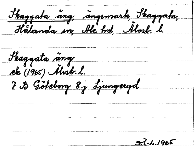 Bild på arkivkortet för arkivposten Skaggata äng