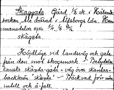 Bild på arkivkortet för arkivposten Skaggata