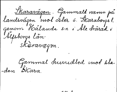 Bild på arkivkortet för arkivposten Skaravägen