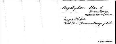 Bild på arkivkortet för arkivposten Aspelyckan
