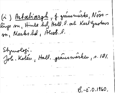 Bild på arkivkortet för arkivposten Astæbeærgh
