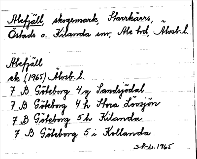 Bild på arkivkortet för arkivposten Alefjäll