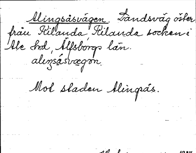 Bild på arkivkortet för arkivposten Alingsåsvägen