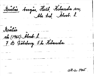 Bild på arkivkortet för arkivposten Bråtås