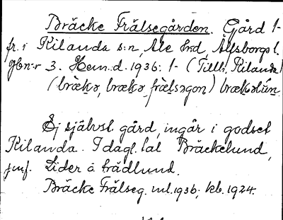 Bild på arkivkortet för arkivposten Bräcke Frälsegården