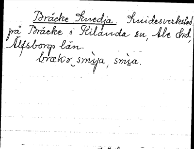 Bild på arkivkortet för arkivposten Bräcke Smedja
