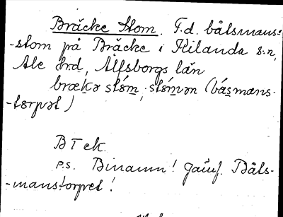 Bild på arkivkortet för arkivposten Bräcke Stom
