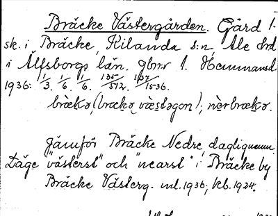 Bild på arkivkortet för arkivposten Bräcke Västergården