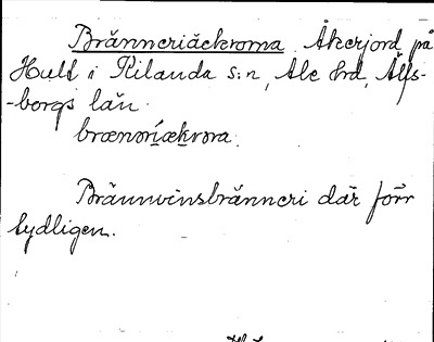 Bild på arkivkortet för arkivposten Bränneriäckorna