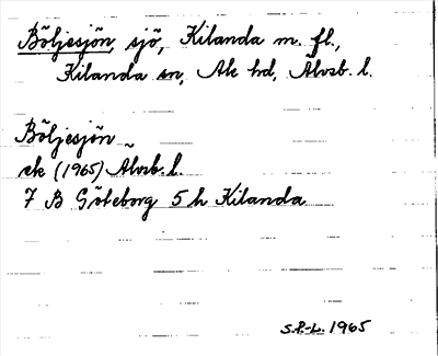 Bild på arkivkortet för arkivposten Böljesjön