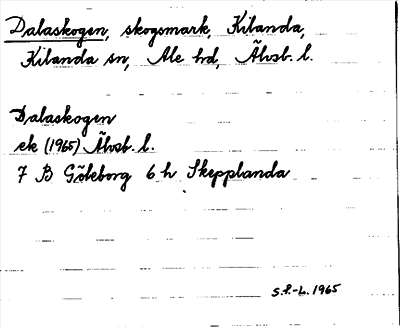 Bild på arkivkortet för arkivposten Dalaskogen