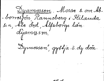 Bild på arkivkortet för arkivposten Dyamossen
