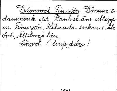 Bild på arkivkortet för arkivposten Dämmet Tinnsjön