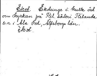 Bild på arkivkortet för arkivposten Eket
