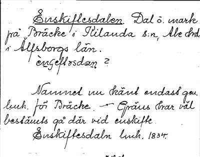 Bild på arkivkortet för arkivposten Enskiftesdalen