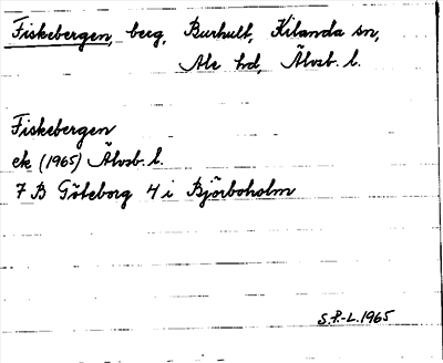 Bild på arkivkortet för arkivposten Fiskebergen