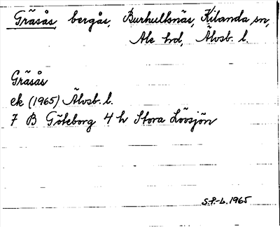 Bild på arkivkortet för arkivposten Gräsås